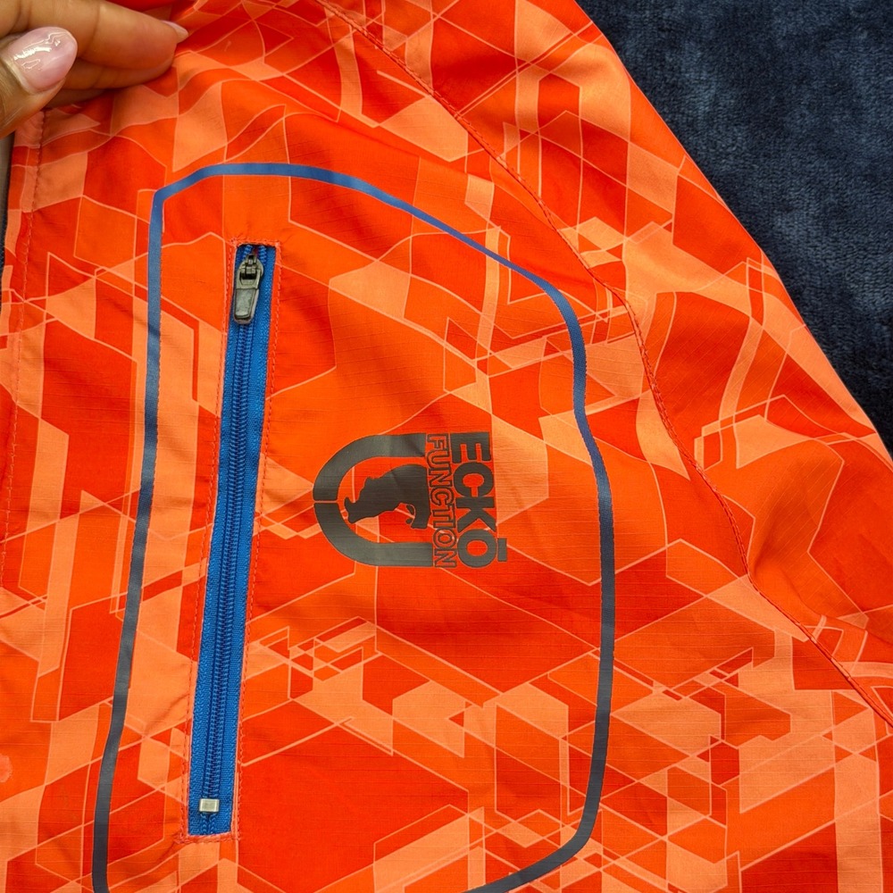 Ecko Function Jacket Mens Medium Orange Geometric… - image 8